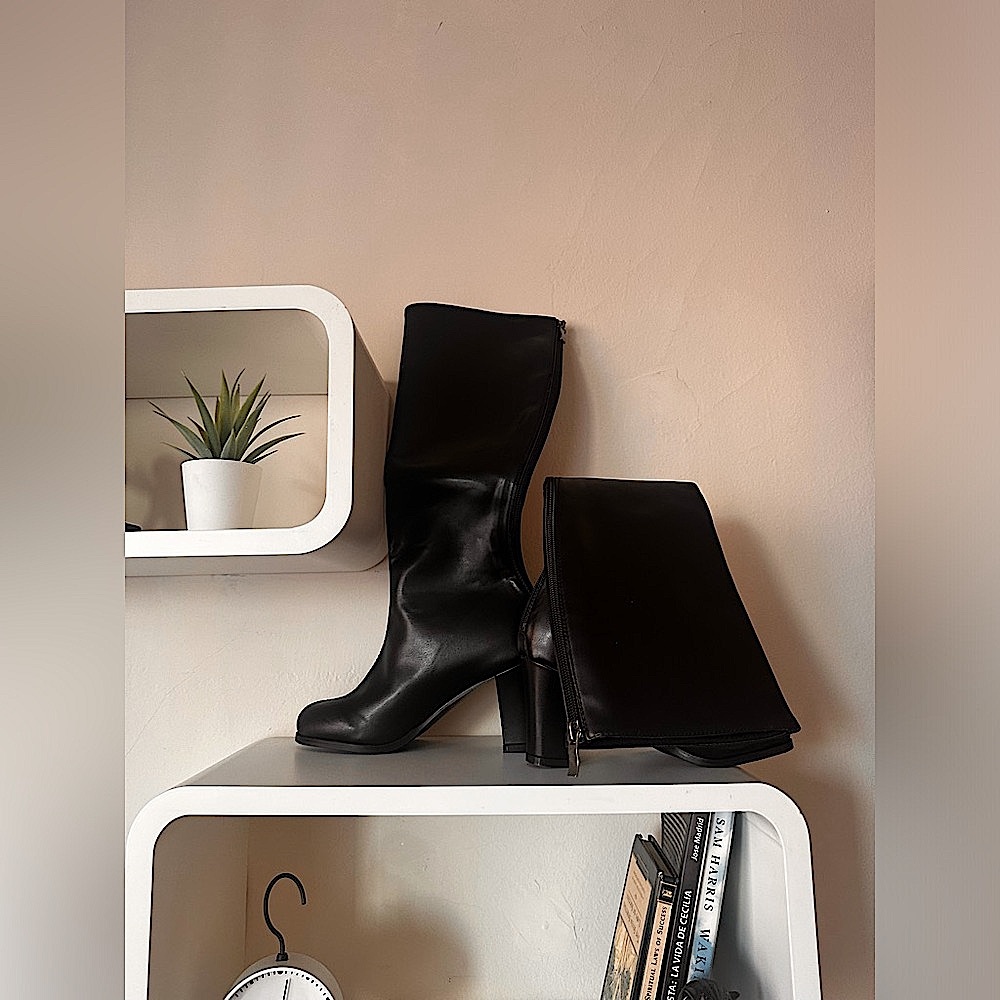 Women's Thick Heel Platform High Heel Knee-High Boots